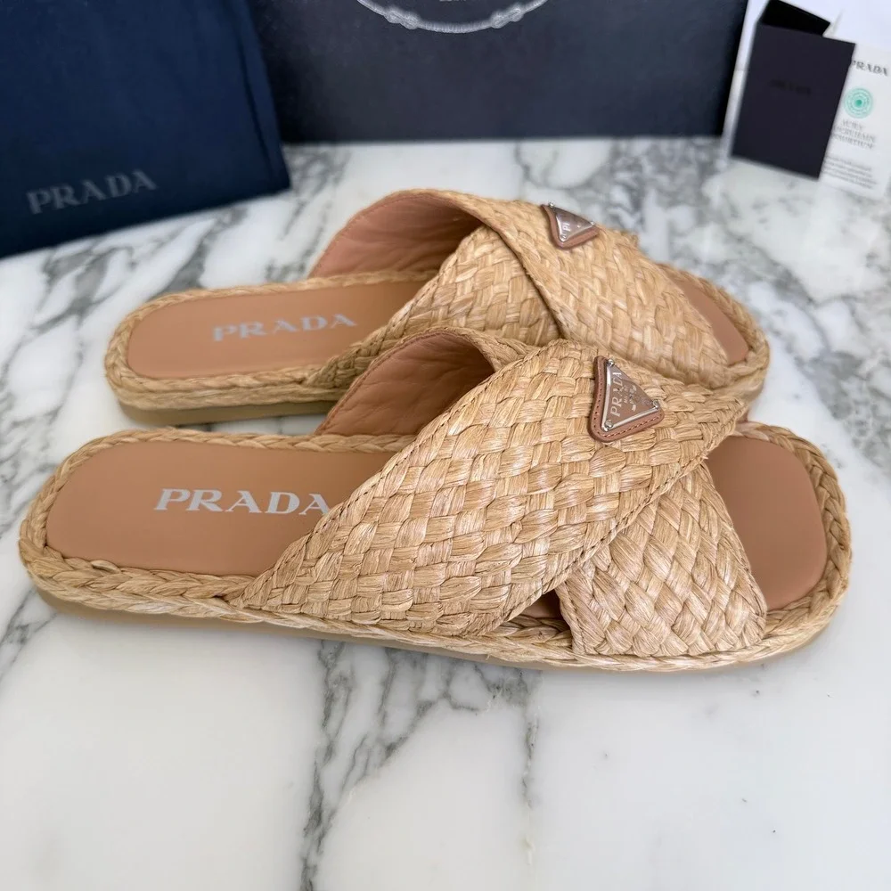 Prada men raffia